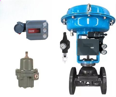 fournisseur de stock Fisher vanne de commande positionneur électro-pneumatique en aluminium
