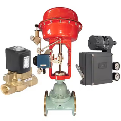 Le dispositif de positionnement électro-pneumatique Fisher 3582i et les soupapes électromagnétiques EMERSON ASCO 8210G