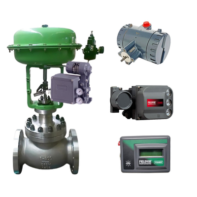 Valve de commande chinoise équipée d'un positionneur de vanne intelligent Fisher 3582i DVC6200 DVC2000 DVC510si et d'une vanne solénoïde ASCO
