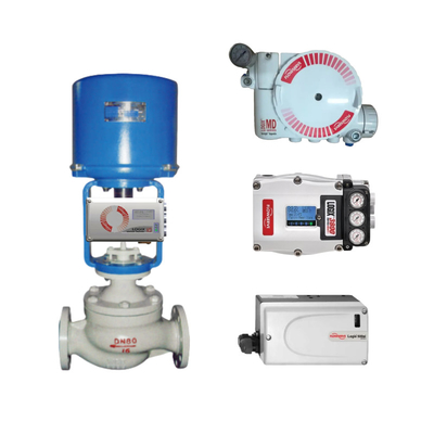 La valve de commande pneumatique linéaire avec le serveur de débit LOGIX 520MD DIGITAL HART VALVE POSITIONER et ASCO soupape solénoïde en stock