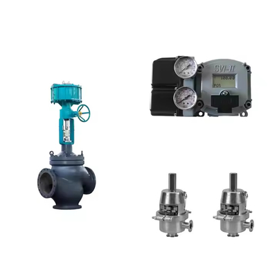 La soupape de commande en acier au carbone utilise le positionneur de soupape Masoneilan SVI2-21123111 et les convertisseurs électriques Emerson Fisher846