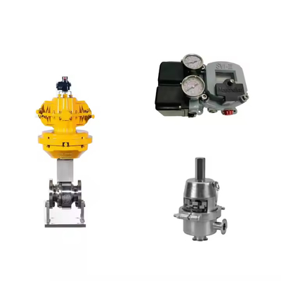 La soupape de commande en acier au carbone utilise le positionneur de soupape Masoneilan SVI2-21123111 et les convertisseurs électriques Emerson Fisher846