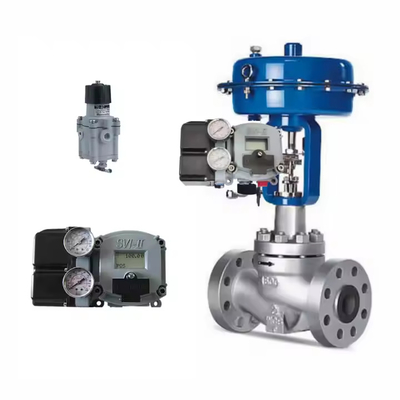 Valve de contrôle pneumatique de haute qualité avec positionneur Masoneilan SVI2-21123111 et vanne de régulation de pression Fisher SR5