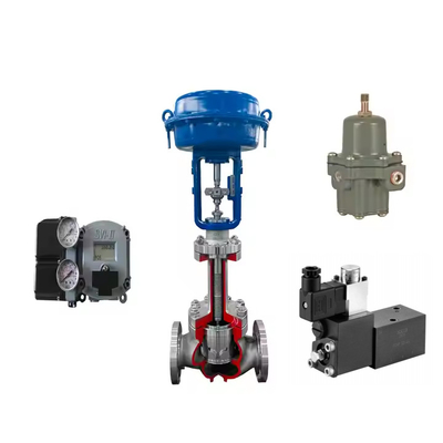 Valve de régulation pneumatique bon marché avec positionneur Masoneilan SVI2-21123111 et valve de régulation de pression Fisher SR5