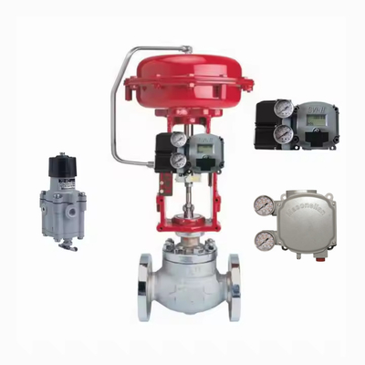 Valve de régulation pneumatique bon marché avec positionneur Masoneilan SVI2-21123111 et valve de régulation de pression Fisher SR5