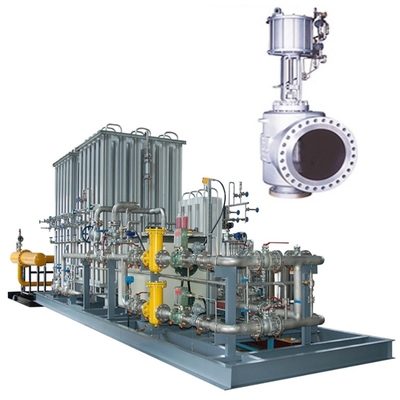Le débit de la valve de régulation de la dérive est équipé de valves KOSO 500M/500D et 5200LA/6300LA, actionneurs pneumatiques et positionneurs de valves EP800.