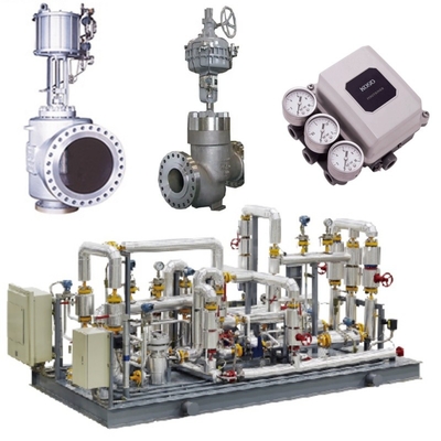 Le débit de la valve de régulation de la dérive est équipé de valves KOSO 500M/500D et 5200LA/6300LA, actionneurs pneumatiques et positionneurs de valves EP800.