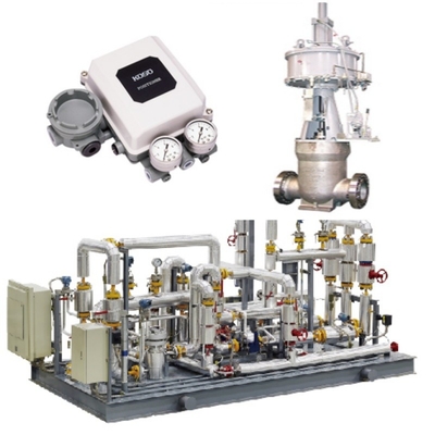 La valve de régulation de débit et la valve de régulation KOSO 400H 5200LA/6100LA Actuateur pneumatique EP800 Positionneur CL420/CL523