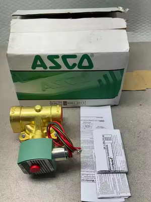 ASCO 3/8 2/2 positionneur de voie soupape magnétique en laiton et corps en acier inoxydable