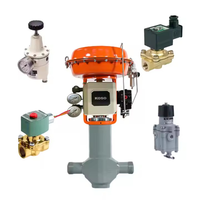 fournisseur de stock KOSO 800 série positionneur de soupape électro-pneumatique avec soupape solénoïde ASCO en stock