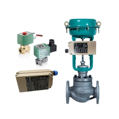 fournisseur positionneur de soupape électropneumatique à action simple Samson 3767 avec soupape solénoïde ASCO pour soupape de commande