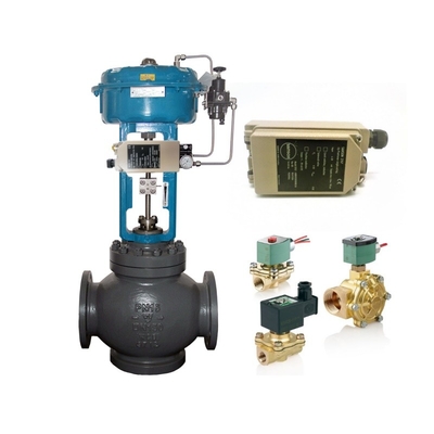 fournisseur positionneur de soupape électropneumatique à action simple Samson 3767 avec soupape solénoïde ASCO pour soupape de commande
