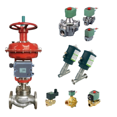 Les actionneurs multi-tours SA et SAR par AUMA avec les positionneurs de soupape pneumatique SAMSON 3725 HART et la soupape solénoïde ASCO en stock