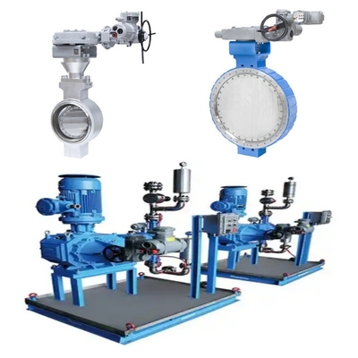 Contrôle de pression / débit Skid Samson LTR 43 Ventilateurs papillons et actionneurs électriques Auma et boîtes à dents
