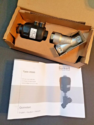 Allemagne VALVE Burkert 2/2-way Ventilateur d'angle de siège en stock