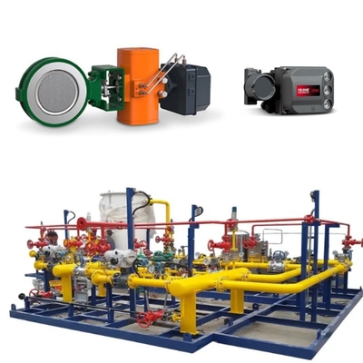 Valve papillon Fisher avec actionneur pneumatique Bettis et contrôleur DVC6200