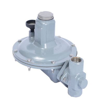 Ventilateur à gaz naturel équipé de régulateurs de la série Emerson Fisher T205/T205M et de manomètre WIKA