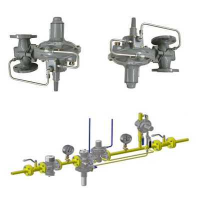 Régulateur de pression/régulateur de débit Skid Emerson Fisher 299H/299HV/299HR/299HVR régulateur de pression et jeu de manomètres Wicka