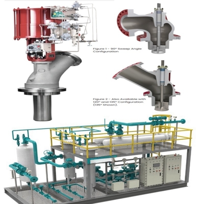 Valve de commande pneumatique avec signal de commande linéaire de 4 à 20 MA et connexion à flèche pour la plage de pression