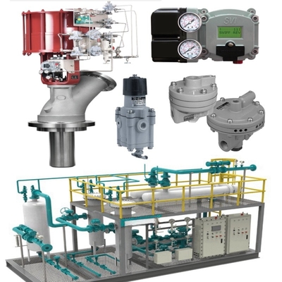 Valve de commande pneumatique avec signal de commande linéaire de 4 à 20 MA et connexion à flèche pour la plage de pression