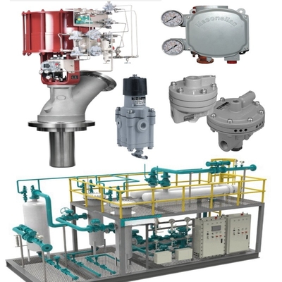 Valve de commande pneumatique avec signal de commande linéaire de 4 à 20 MA et connexion à flèche pour la plage de pression