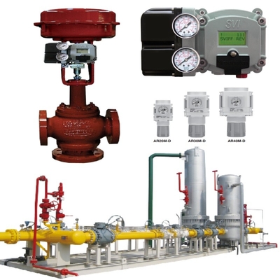 Valve de régulation de débit pneumatique avec connexion de type bride en fer noduleux ductile et bouchon rotatif excentrique