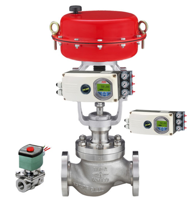 Valve pneumatique avec positionneur intelligent ABB EDP300 TZIDC-100 TZIDC-200 avec soupape solénoïde ASCO pour soupape à bille de commande