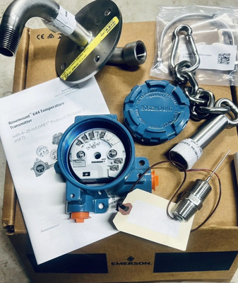 EMERSON Rosemount 644 Transmetteur de température / Tête de raccordement pour boîte de jonction / Support de montage / Kit d'assemblage de vis au sol