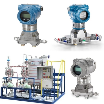 Régulateur de pression / débit avec émetteur de pression Rosemount 3051N 3154N 3155N et manomètre Wika