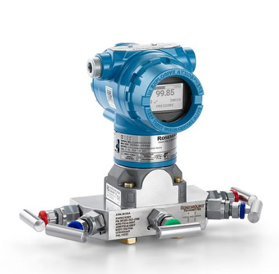Régulateur de pression / débit avec émetteur de pression Rosemount 3051N 3154N 3155N et manomètre Wika