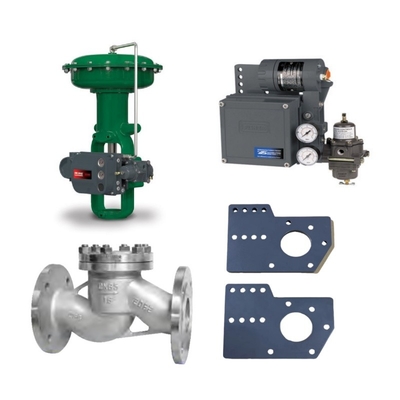 Valve de commande avec actionneur pneumatique Fisher 667/657 DVC6200/3582/3582I et régulateur de filtre 67CFR-225