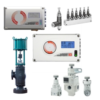Valve de commande équipée de Flowserve Logix 520MD Smart Valve Positioner Bracket Pneumatic Actuator SMC Filter Valve réductrice de pression