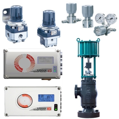 Valve de commande équipée de Flowserve Logix 520MD Smart Valve Positioner Bracket Pneumatic Actuator SMC Filter Valve réductrice de pression