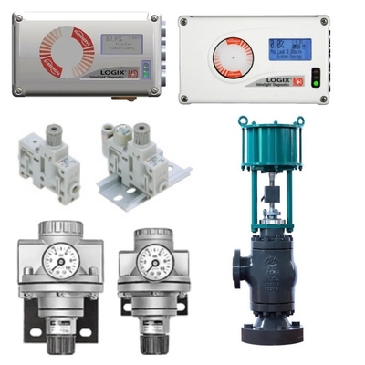 Valve de commande équipée de Flowserve Logix 520MD Smart Valve Positioner Bracket Pneumatic Actuator SMC Filter Valve réductrice de pression