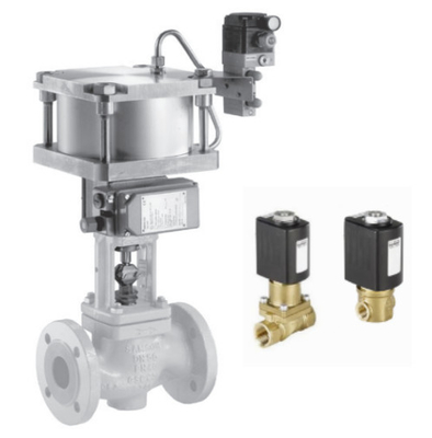 Ventilateur de commande accessoires FISHER DVC6200 Samson 4763 Spirax SP7 et Burkert soupape solénoïde en laiton 6524 avec un diaphragme 2/2-way résistant à haute température