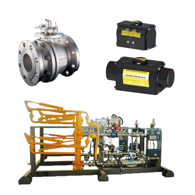 Ventilateurs à billes flottants KTM EB1 OM-2 Actionneur à moteur Keystone Fisher DVC6200 HC Positionneur à action simple pour les skids