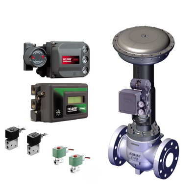 Valve de commande pneumatique VRG Valve de commande linéaire Fisher DVC6200 Contrôleur de positionnement Asco Valve solénoïde pour gaz naturel