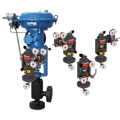 Valve de commande pneumatique VRG Valve de commande linéaire Fisher DVC6200 Contrôleur de positionnement Asco Valve solénoïde pour gaz naturel
