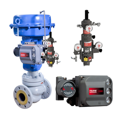 Valve de commande pneumatique VRG Valve de commande linéaire Fisher DVC6200 Contrôleur de positionnement Asco Valve solénoïde pour gaz naturel