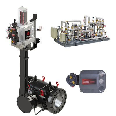 VRG Packages de soupapes de commande rotatives modulaires personnalisées de positionneur de soupapes de gaz contrôleurs pilotes pour l'industrie de commande de gaz naturel