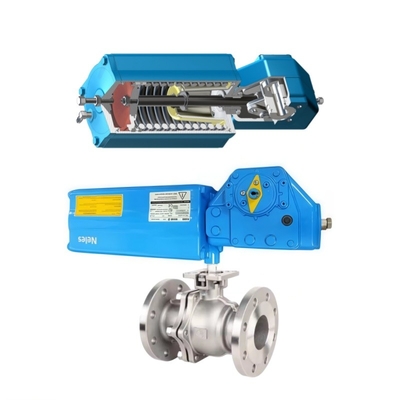 Stock Neles Série K Commutateur de limite à double action B1 Valmet Piston type quart de tour Actuateurs pneumatiques avec soupape à bille
