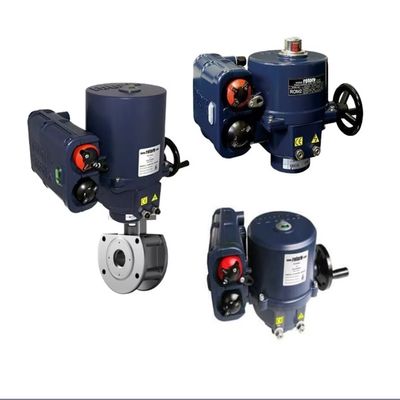 Vanne à boisseau sphérique de contrôle de marque chinoise avec actionneurs électriques Rotork ROM à entraînement direct quart de tour avec commandes locales