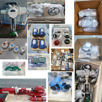 Vanne à boisseau sphérique de contrôle de marque chinoise avec actionneurs électriques Rotork ROM à entraînement direct quart de tour avec commandes locales