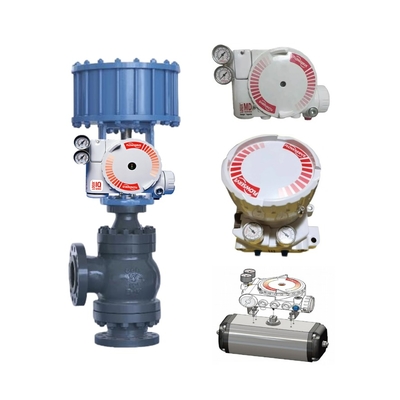 Vannes de régulation d'angle en eau grise chinoises avec positionneur de vanne numérique pneumatique Logix 3200 MD Flowserver USA
