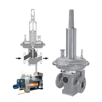 Ventilateur de régulation de la pression de l'huile et du gaz régulateur de la pression du gaz à commande directe Fisher