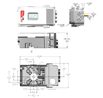 Stock Flowserve Logix 3200MD 3800 Série Positionneur de vanne numérique Vannes de contrôle pneumatiques personnalisées Chine Prix