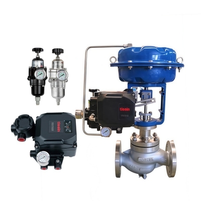 Positionneur électropneumatique simple effet Tissin TS600 pour vanne de régulation pneumatique