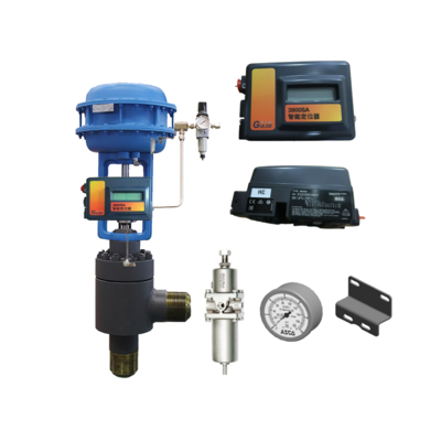 Fisher Gulde HART électro pneumatique 3800SA positionneur de soupape numérique Emerson avec soupape de commande chinoise et régulateur de filtre Asco