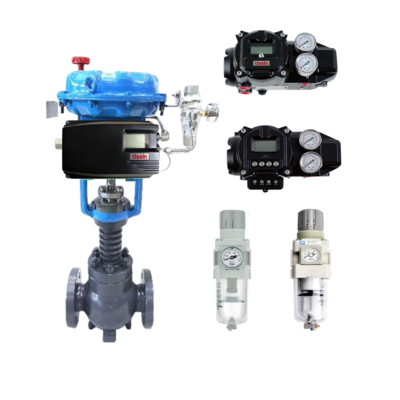 Vannes à boisseau sphérique pneumatiques avec positionneur intelligent Tissin TS800/TS805 série d'origine coréenne et filtre-régulateur SMC AW20