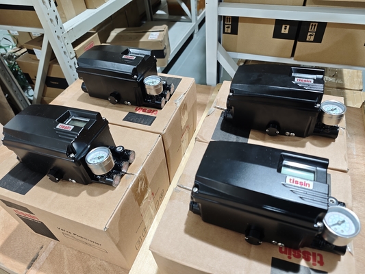 Vannes à boisseau sphérique pneumatiques avec positionneur intelligent Tissin TS800/TS805 série d'origine coréenne et filtre-régulateur SMC AW20